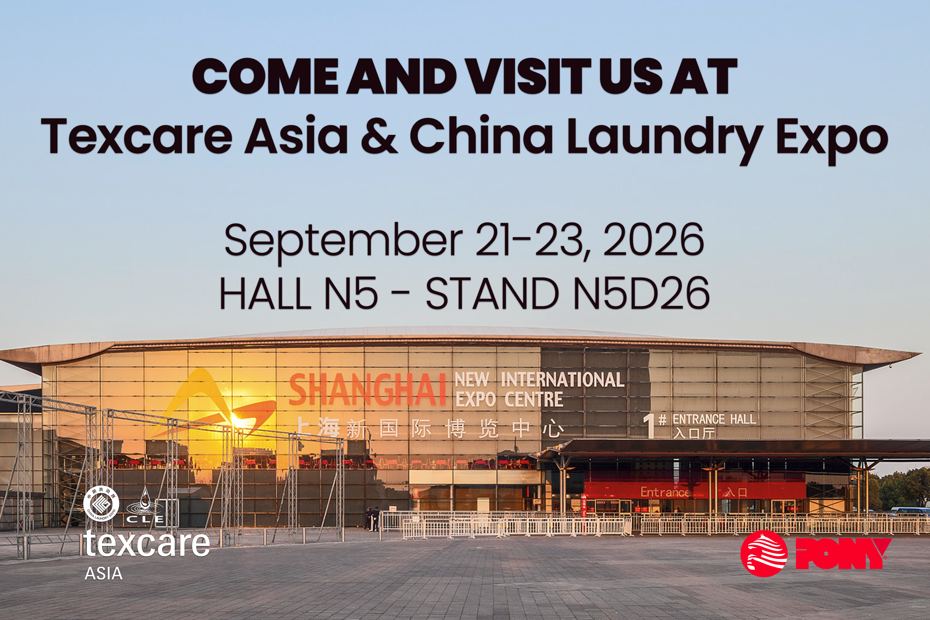 PONY returns to Shanghai: join us at Texcare Asia 2026